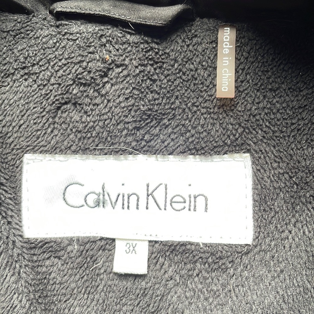 Calvin Klein black down jacket hooded plus size 3X - Picture 6 of 15